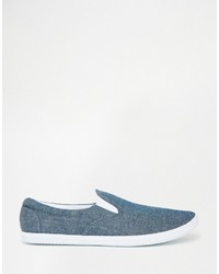 graue Slip-On Sneakers von Asos