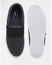 graue Slip-On Sneakers von Asos