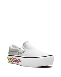 graue Slip-On Sneakers von Vans