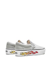 graue Slip-On Sneakers von Vans