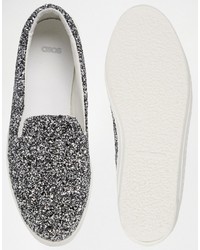 graue Slip-On Sneakers von Asos