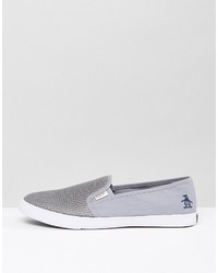 graue Slip-On Sneakers von Original Penguin