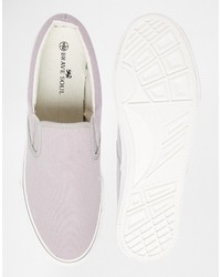 graue Slip-On Sneakers von Brave Soul