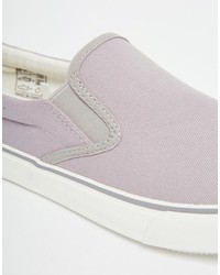 graue Slip-On Sneakers von Brave Soul