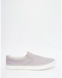 graue Slip-On Sneakers von Brave Soul