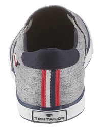 graue Slip-On Sneakers von Tom Tailor
