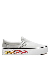 graue Slip-On Sneakers von Vans