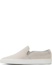 graue Slip-On Sneakers