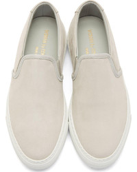 graue Slip-On Sneakers