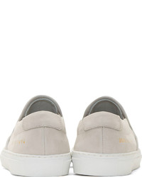 graue Slip-On Sneakers