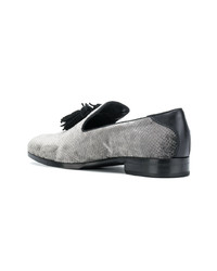 graue Slipper mit Quasten von Jimmy Choo