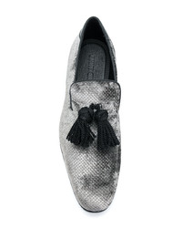 graue Slipper mit Quasten von Jimmy Choo