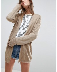 graue Strick flauschige Strickjacke von Asos