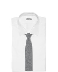 graue Strick Krawatte von Hugo Boss