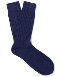 graue Strick Socken von Sunspel