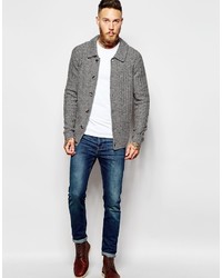 graue Strick Strickjacke von Asos