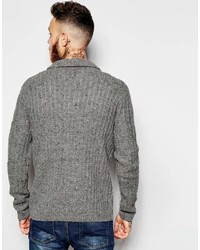 graue Strick Strickjacke von Asos