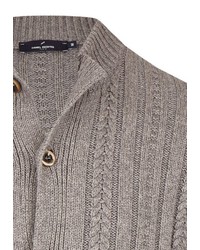 graue Strick Strickjacke von Daniel Hechter