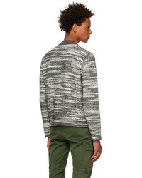 graue Strick Strickjacke von Stone Island Shadow Project