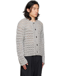 graue Strick Strickjacke von Kiko Kostadinov