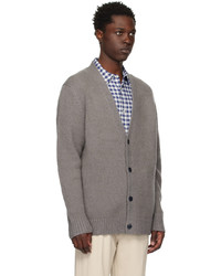 graue Strick Strickjacke von Acne Studios