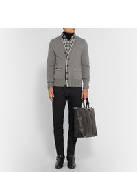 graue Strick Strickjacke von Tom Ford