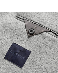 graue Strickjacke mit einem Schalkragen von Lanvin