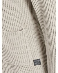 graue Strickjacke mit einem Schalkragen von Jack & Jones