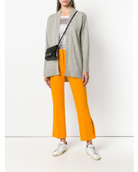 graue Strickjacke mit einer offenen Front von Polo Ralph Lauren