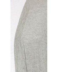 graue Strickjacke mit einer offenen Front von PJ Salvage