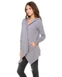 graue Strickjacke mit einer offenen Front von Splendid