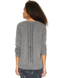 graue Strickjacke von Raquel Allegra