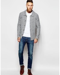 graue Strickjacke von Asos