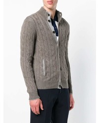 graue Strickjacke von Barba