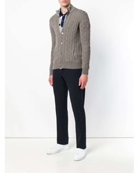 graue Strickjacke von Barba