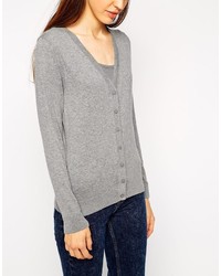 graue Strickjacke von Asos