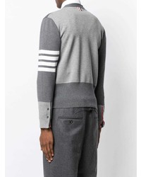 graue Strickjacke von Thom Browne