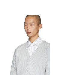 graue Strickjacke von Homme Plissé Issey Miyake