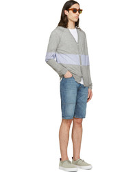 graue Strickjacke von Band Of Outsiders