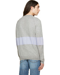 graue Strickjacke von Band Of Outsiders