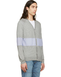 graue Strickjacke von Band Of Outsiders