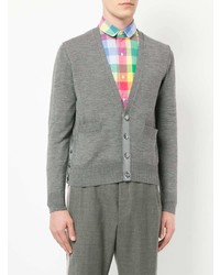 graue Strickjacke von Thom Browne