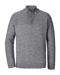graue Strickjacke von Jan Vanderstorm