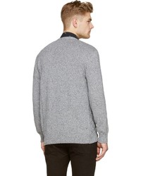 graue Strickjacke von Paul Smith