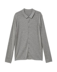 graue Strickjacke von Mango
