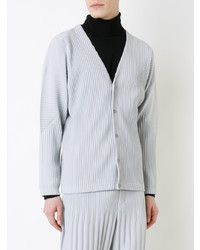 graue Strickjacke von Homme Plissé Issey Miyake