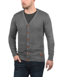 graue Strickjacke von Solid