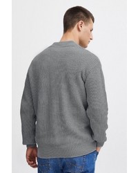 graue Strickjacke von Solid