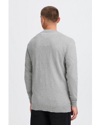 graue Strickjacke von Solid
