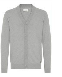 graue Strickjacke von Solid